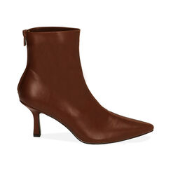 Ankle boots marroni, tacco 7,5 cm , Primadonna, 204920401EPMARR036, 001 preview