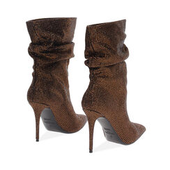 Tronchetti bronzo con pietre e tacco 10 cm, Primadonna, 262130621MPBRON035, 004 preview