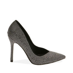 Décolleté nere con strass, tacco 10,5 cm , 202186118MPNERO036, 001a