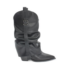 WOMEN SHOES BOOTS TEXANO SYNTHETIC NERO, Primadonna, 263063906EPNERO036, 001a