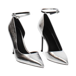 Décolleté open shank argento con tacco 10,7 cm, Primadonna, 262102021LMARGE035, 002 preview
