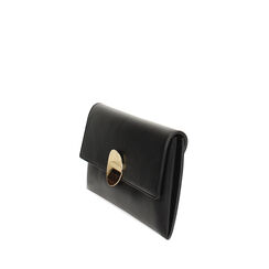 BORSA POCHETTE SINTETICO NERO, Borse, 275130211EPNEROUNI, 002a