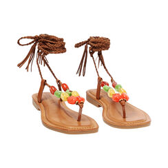 Sandales plates femme cognac, Primadonna, 253605901EPCOGN036, 003 preview
