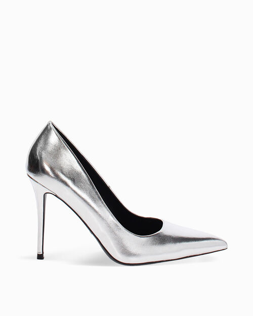 D&eacute;collet&eacute; plata tac&oacute;n 10 cm, SILVER
