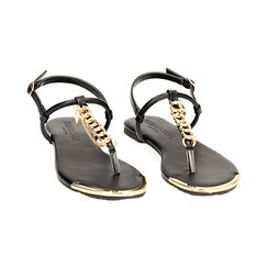 Sandales basses noires, Fin de Collection, 234992805EPNERO039, 002 preview