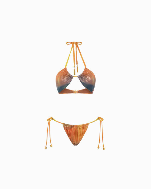 Bikini multicolor arancio vivace, MULTI COLOR-ORANGE