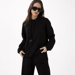 Sudadera negra de dise&ntilde;o esencial, Primadonna, 272600010TSNEROM, 002 preview