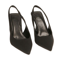 CALZATURA DECO. SLINGBACK LYCRA NERO, 232161201LYNERO035, 002a