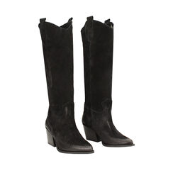 Botte en daim noire, Primadonna, 24L600101CMNERO035, 002a