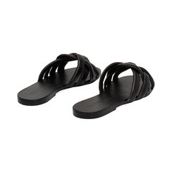 Sandalias planas mujer negras de piel, Primadonna, 256704443PENERO036, 004 preview