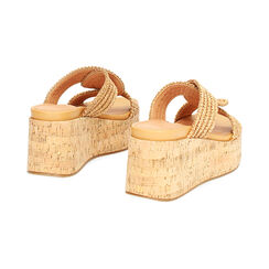 Compensées femme cognac en raphia, Primadonna, 25M553219RFCOGN035, 004 preview