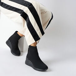 Slip-on noir avec talon de 7 cm pour une élégance quotidienne, Primadonna, 262850926TSNERO036, 002 preview