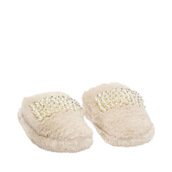 Pantofole panna chic, 244702416FUPANN035, 002a
