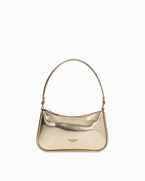 Mini bag oro con tracolla removibile, GOLD