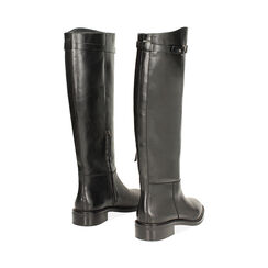 Stivali in pelle nera con tacco 3 cm, Primadonna, 26N530006PENERO036, 004 preview