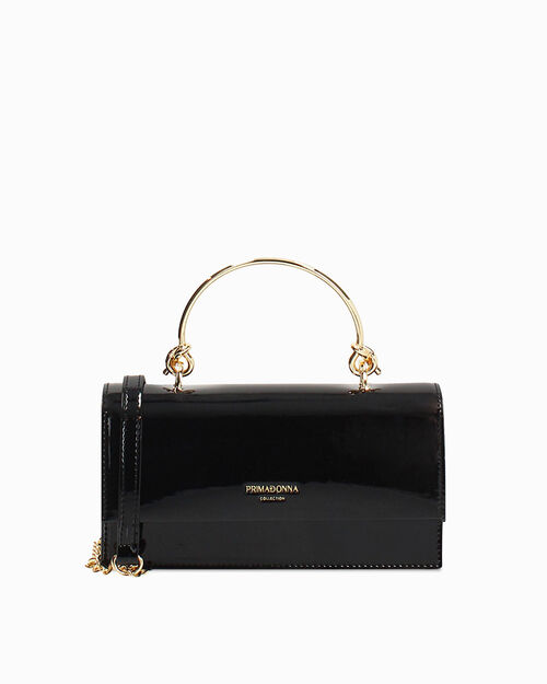 BAG MINI BAG SYNTHETIC PATENT NERO, BLACK