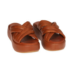 Chaussons cognac, compensé 5,5 cm , Primadonna, 194305147PECOGN036, 002 preview