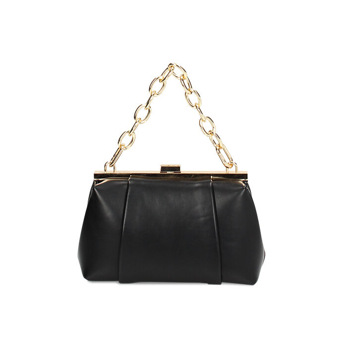 Minibag nera con catena, Promozioni, 235124050EPNEROUNI