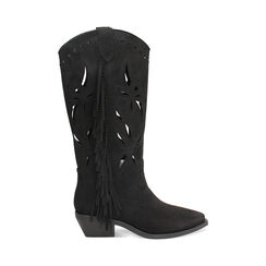 Botas texanas negras tac&oacute;n 5 cm, Primadonna, 27P685502MFNERO035, 001 preview