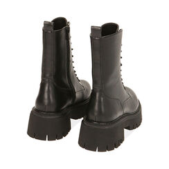 Anfibi neri, tacco 5,5 cm, Special Price, 180614812EPNERO035, 004 preview
