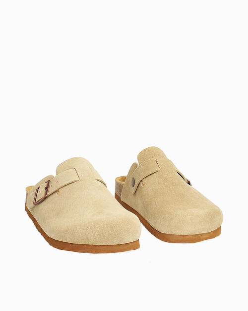 Sabot in camoscio taupe, TAUPE