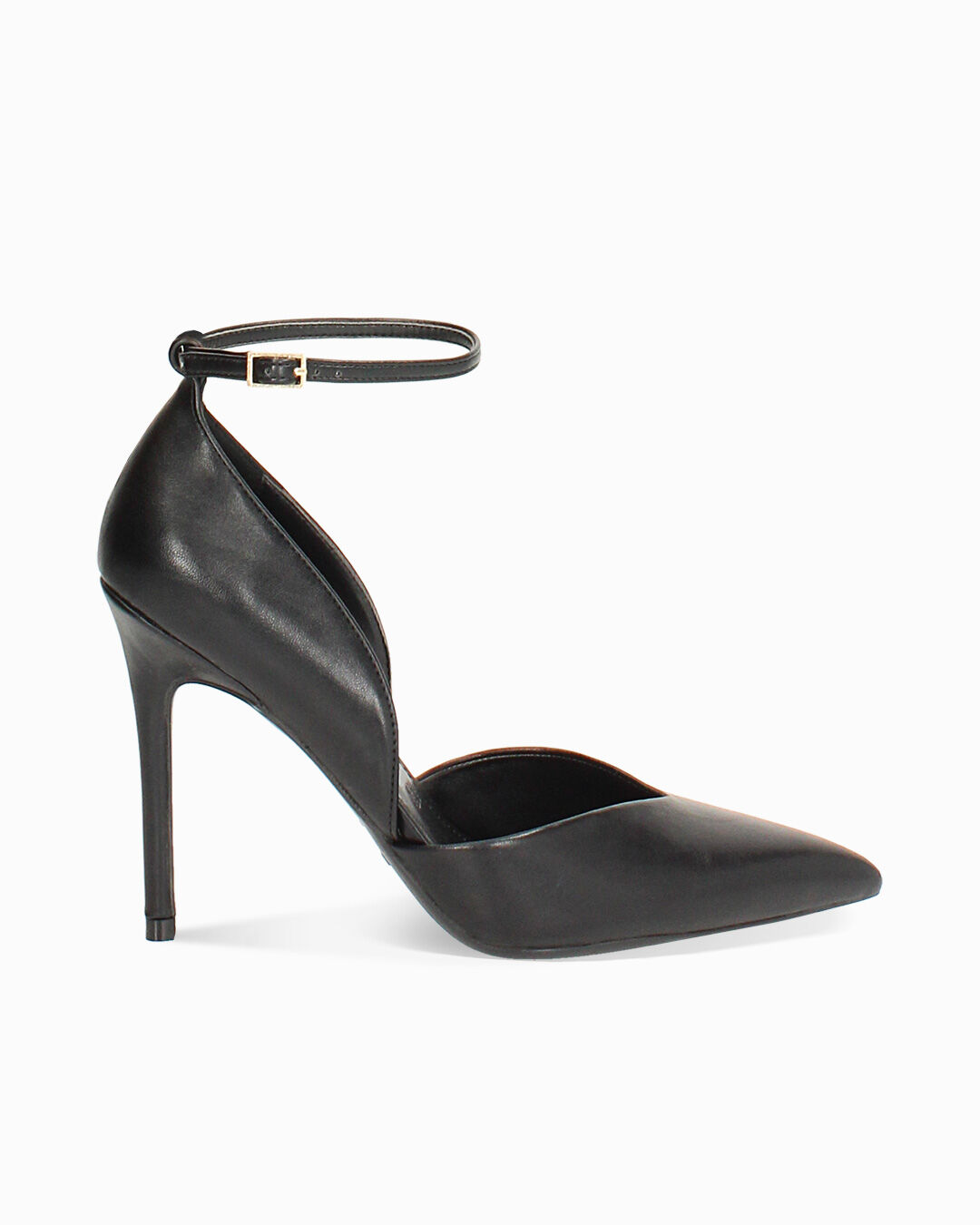 Décolleté Open Shank nera da donna con tacco 10,7 cm