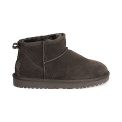 Stivaletti testa di moro in camoscio con pellicciotto sintetico, Primadonna, 26L805522CMMORO035, 001 preview