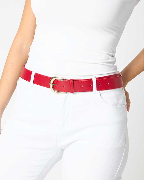 ACCESSOIRES TAILLE SYNTHETIQUE CUIR ROSS, RED