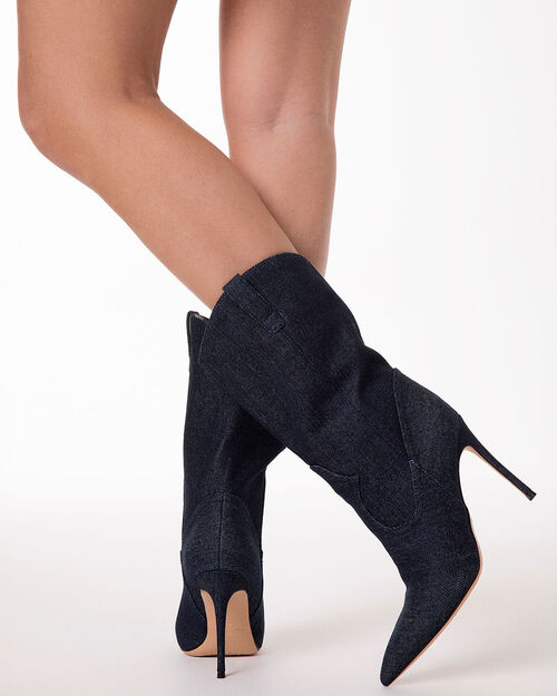 Botines vaquero tac&oacute;n 10 cm, JEANS