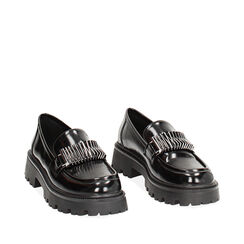 Mocassin noir haut tendance, Primadonna, 244954319ABNERO035, 002a