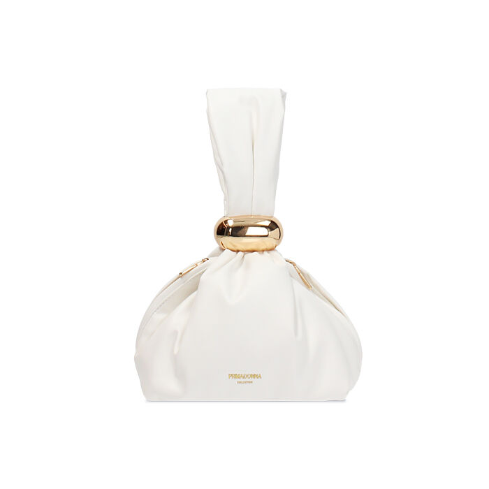 Mini bag bianca con charme, Primadonna, 270325084EPBIANUNI