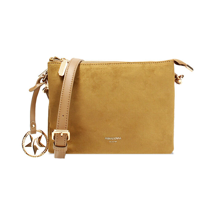 Pochette mujer coñac en microfibra, Primadonna, 255701398MFCOGNUNI