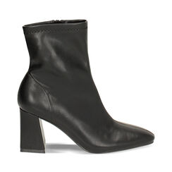 Tronchetto nero, tacco largo 7,5 cm, 244943701EPNERO037, 001a