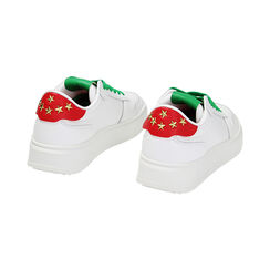Sneakers bianco-rosso, Primadonna, 232601143EPBIRO035, 003 preview
