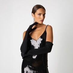 Guanti da donna neri eleganti, Primadonna, 26B476623LYNEROUNI, 002a
