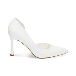 Décolleté bianche, tacco 9,5 cm, Primadonna, 232102622EPBIAN037, 001 preview