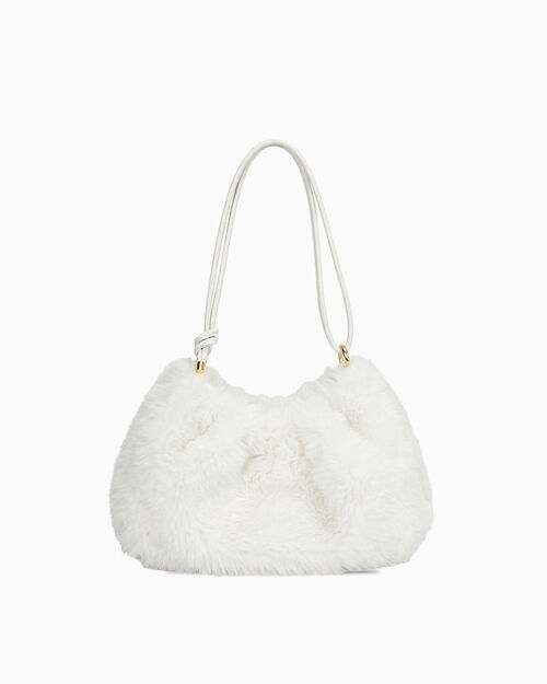 SACS SAC D EPAULE FUR BIAN, WHITE