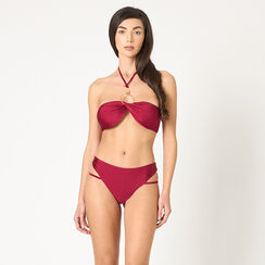 Bikini da donna bordeaux a fascia, Primadonna, 25L501222LYBORDL, 002a
