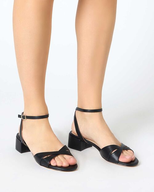 ZAPATOS SANDALIA SINTETICO NERO, BLACK