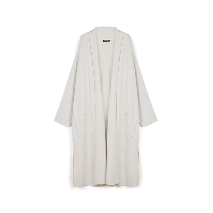 Prendas de punto beige claro en tela de diseño elegante, Primadonna, 26U558022TSPANNUNI