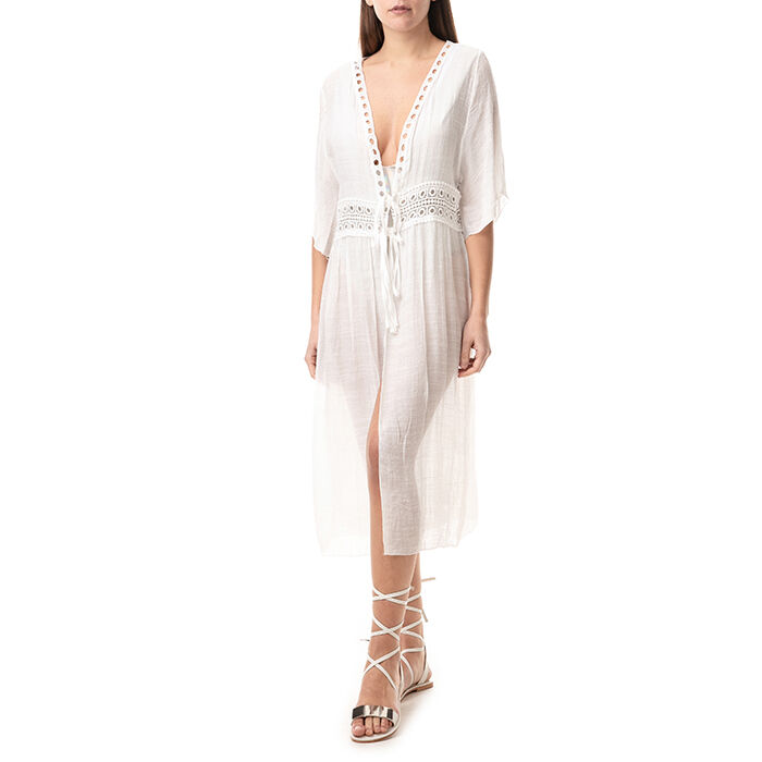 Copricostume donna lungo bianco | Primadonna Collection