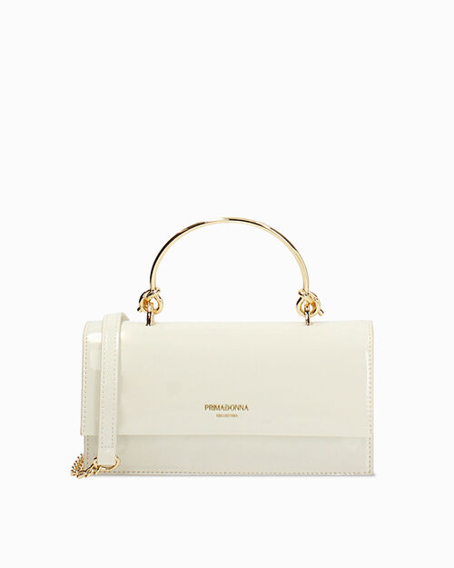 BAG MINI BAG SYNTHETIC PATENT PANN, CREAM