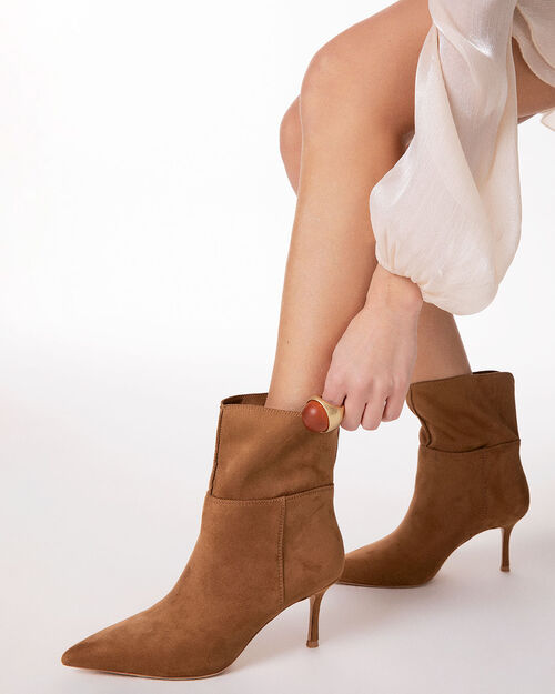 Tronchetti cognac tacco 7 cm, COGNAC