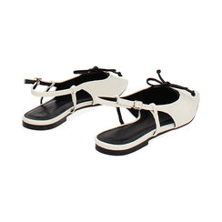 Ballerine slingback donna panna con punta quadra, Primadonna, 254939201EPPANN035, 004 preview