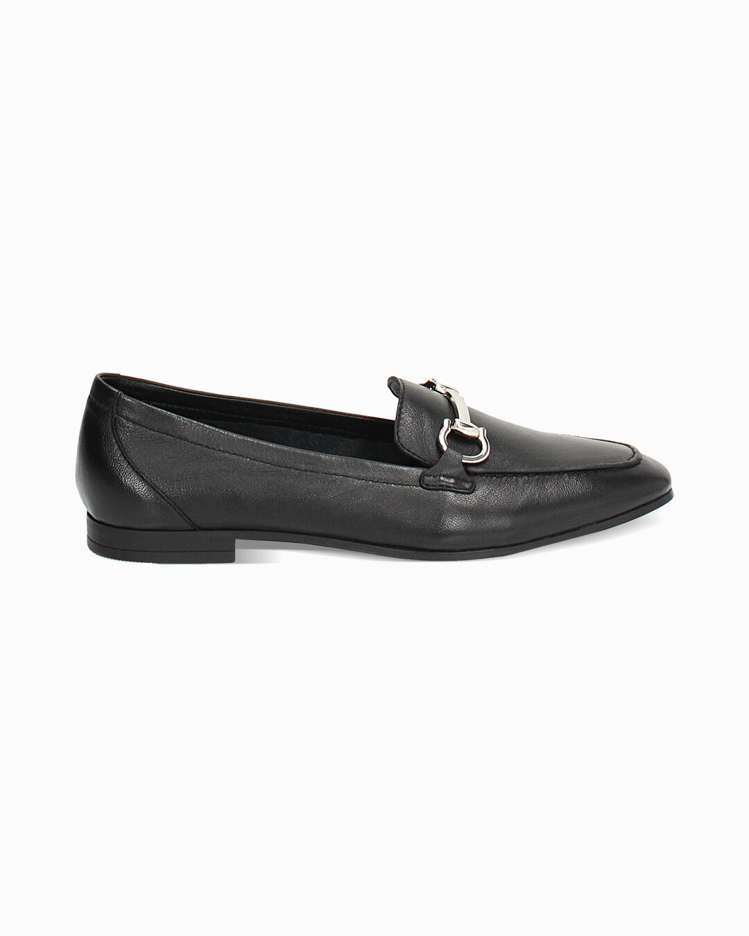 Mocassino nero in pelle