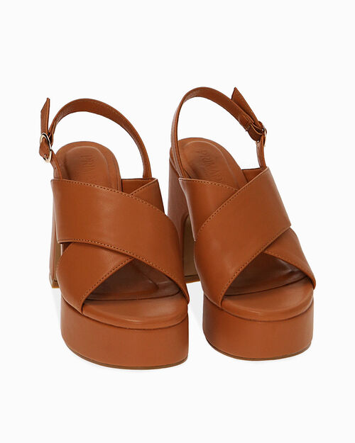 ZAPATOS SANDALIA SINTETICO COGN, COGNAC