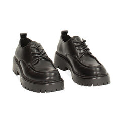 Zapatos de cordones negros mates, Primadonna, 240612614EPNERO035, 002 preview