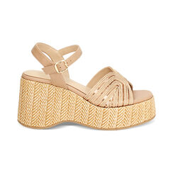 Compensées femme or en raphia, Primadonna, 25P115628RFOROG036, 001 preview