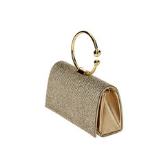 Mini bolso mujer oro en laminado con piedras, Primadonna, 255102425LPOROGUNI, 003 preview
