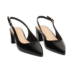 D&eacute;collet&eacute; slingback nere tacco 4,9 cm, Primadonna, 272752401VENERO039, 003 preview